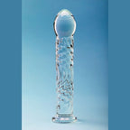 Clarity Seraphic Ripple Glass Dildo