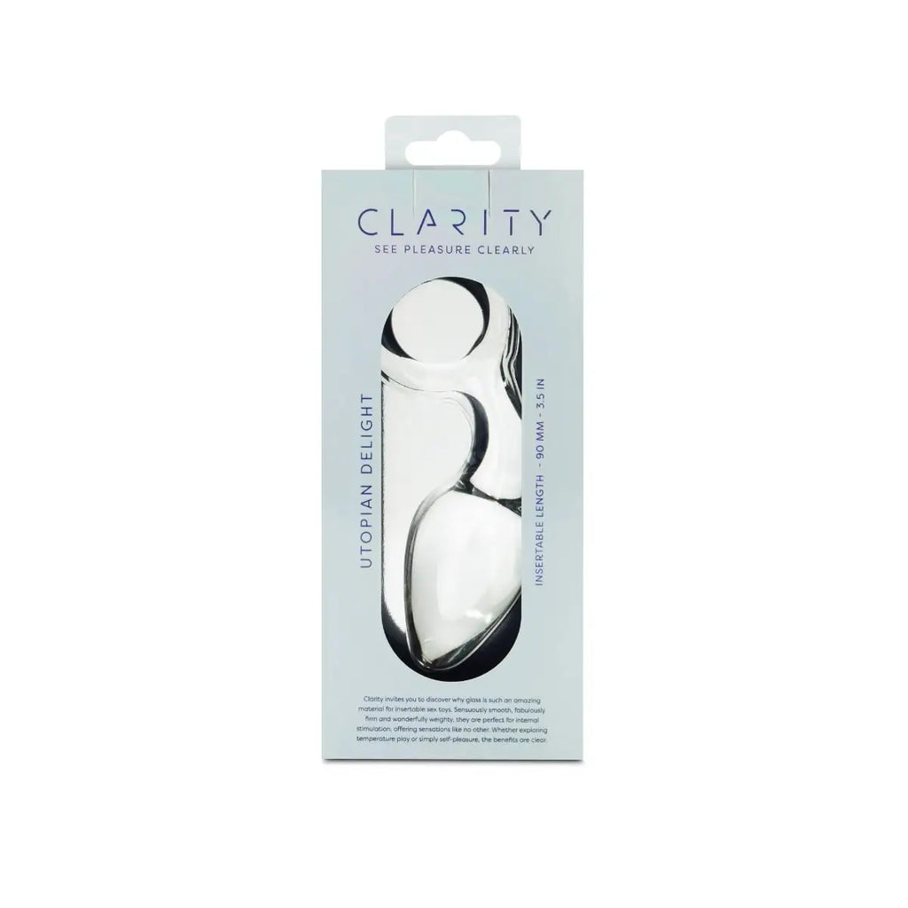 Clarity Utopian Delight Glass Plug