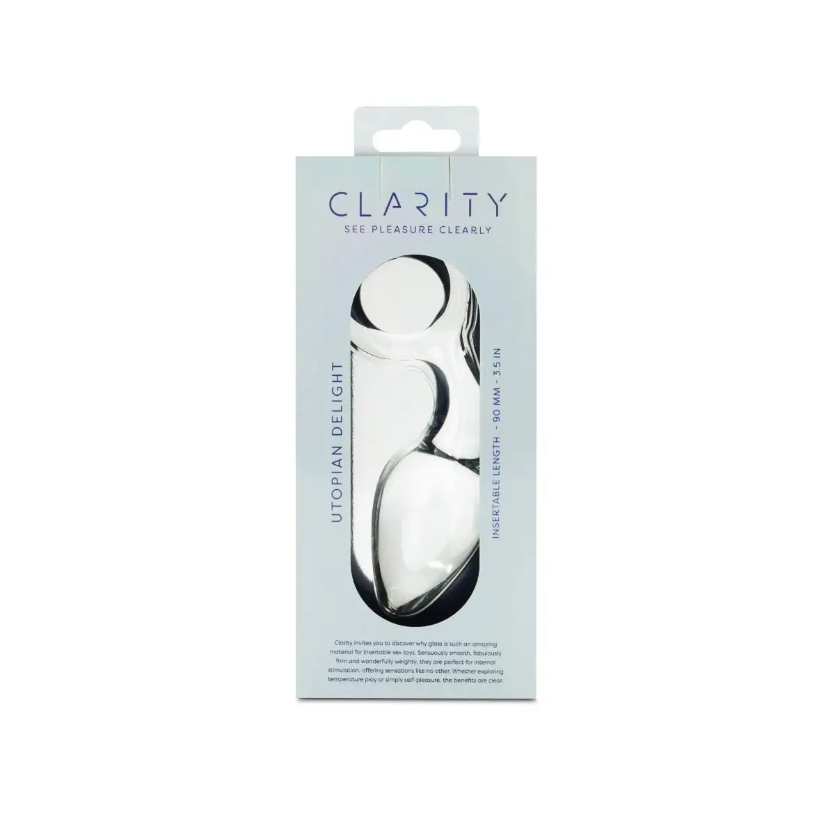 Clarity Utopian Delight Glass Plug