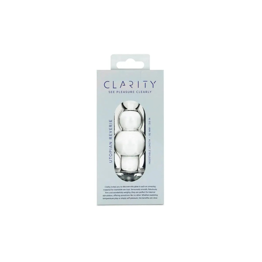 Clarity Utopian Reverie Beaded Glass Plug