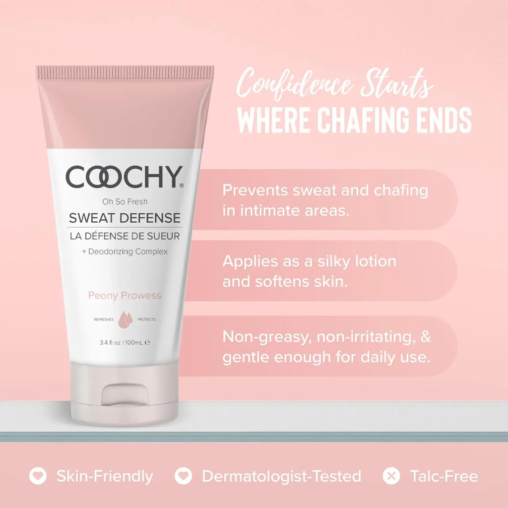 Classic Brands Coochy Sweat Defense Lotion-to-Powder - Talc-Free Intimate Care 3.4 fl. oz.