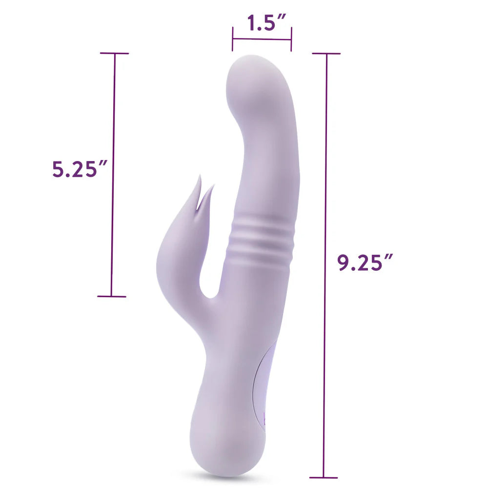Blush Novelties® Rylee 9.25" Dual Stimulation Rabbit Vibrator - Rolik®