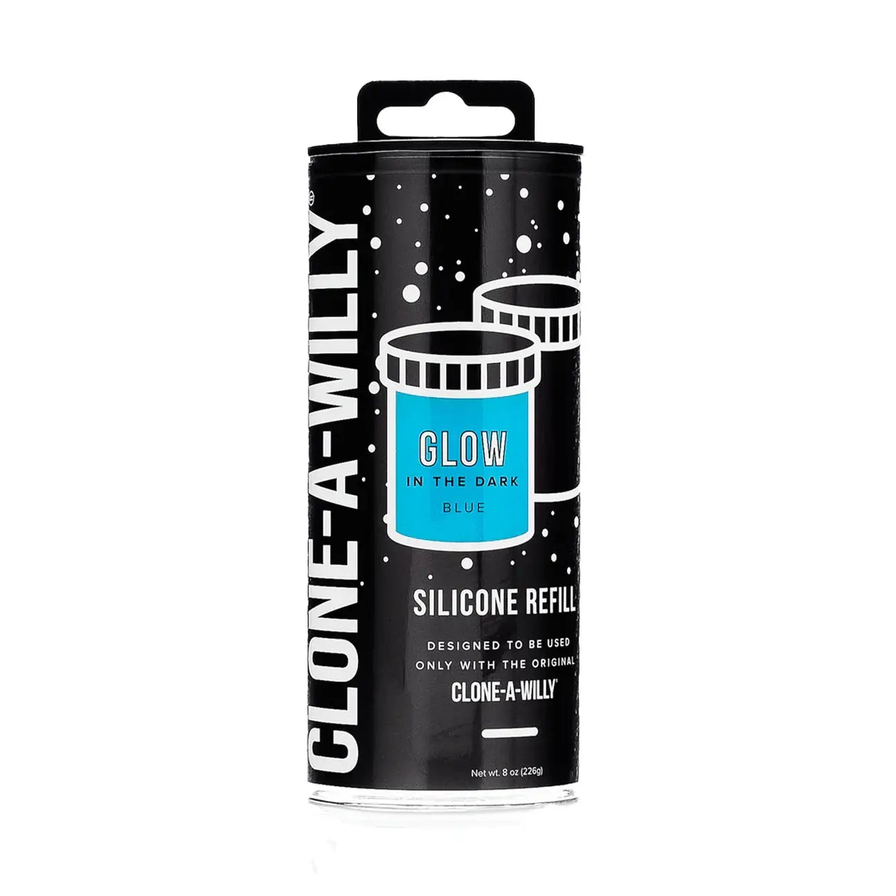 Clone-a-Willy® Silicone Casting Refill Kit - Glow in the Dark Blue - Dildo