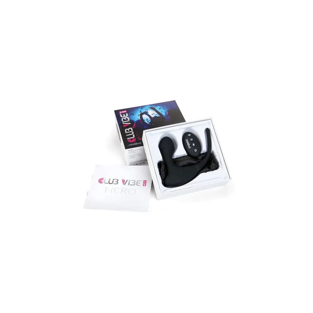 Club Vibe 3.0H Hero Remote Vibrating Plug - Black - Butt