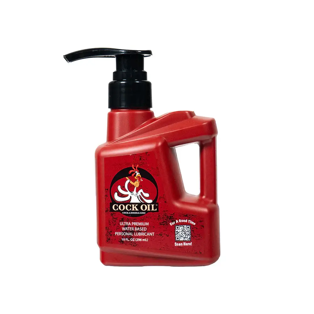 Cock Oil Ultra Premium Water-Based Lubricant 10 oz. Pump Bottle