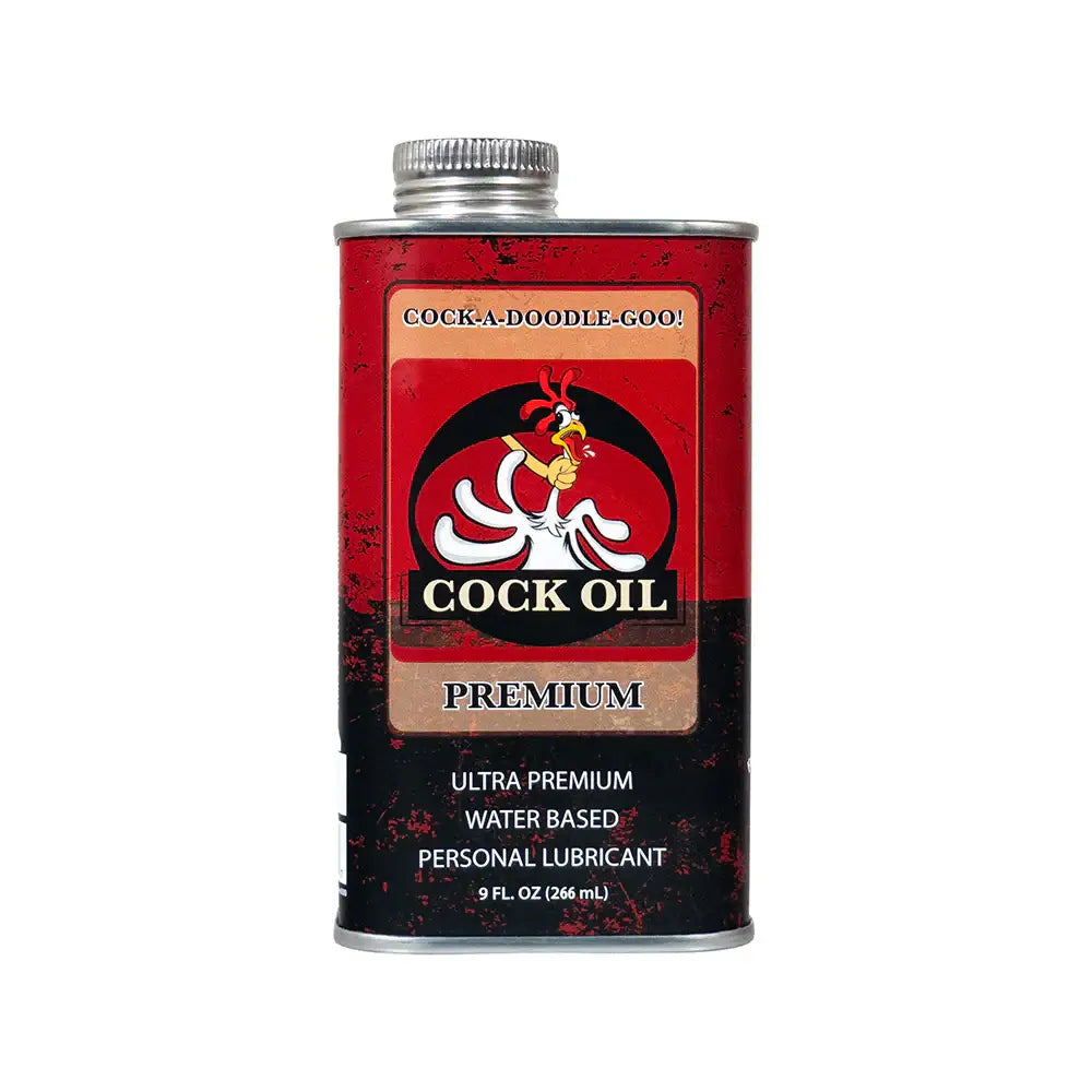 Cock Oil Ultra Premium Water-Based Lubricant 9 oz. Metal