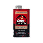 Cock Oil Ultra Premium Water-Based Lubricant 9 oz. Metal