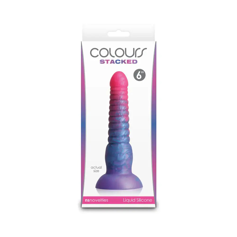 Colours Stacked 6’’ Silicone Dildo