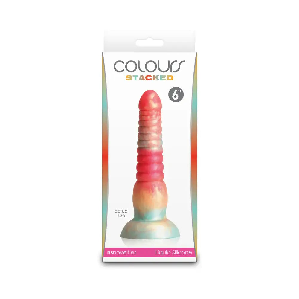 Colours Stacked 6’’ Silicone Dildo