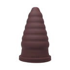 Cone Ripple Plug Burgundy Butt