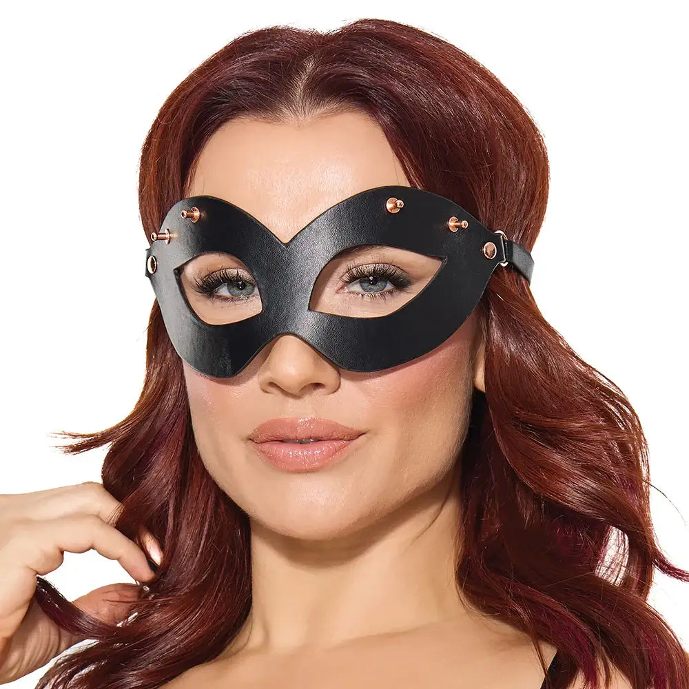 Black Feline Fatale Mask
