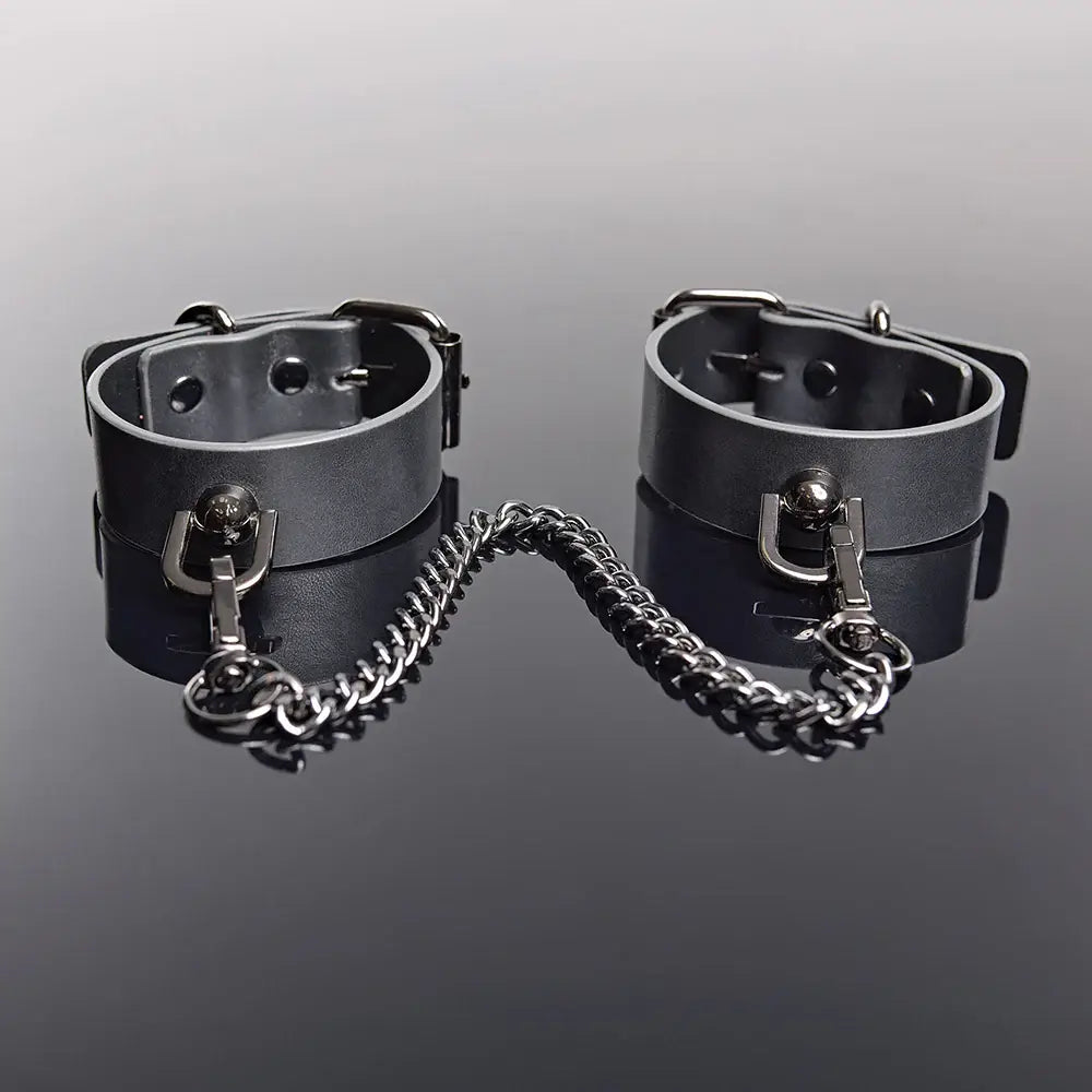 Gunmetal Glam Pleasure Cuffs