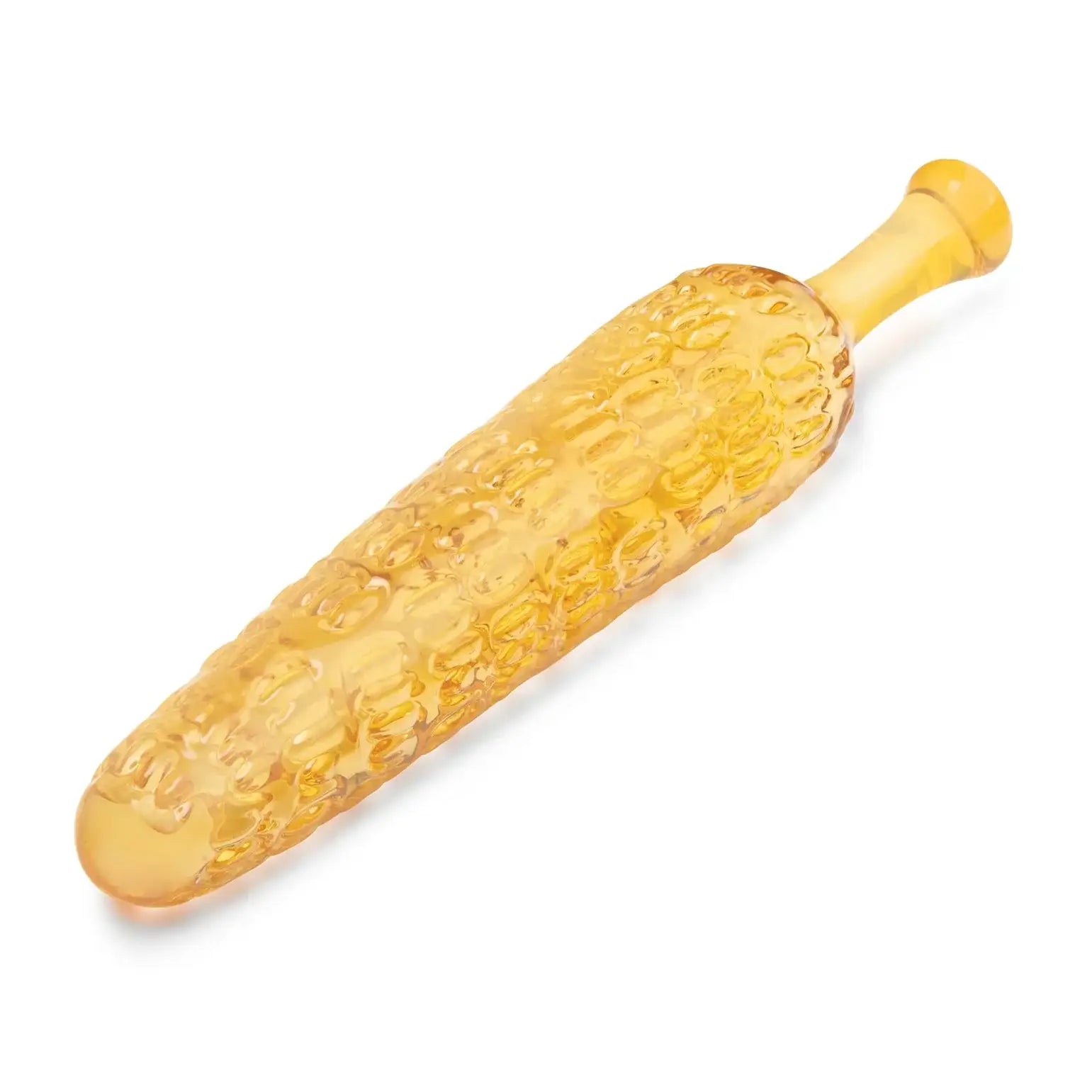 Yellow Cornstar 8’’ Glass Dildo