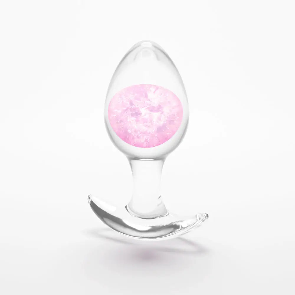 Pink / Medium Cosmic Glams Silicone & Glass Plug