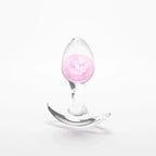 Pink / Small Cosmic Glams Silicone & Glass Plug