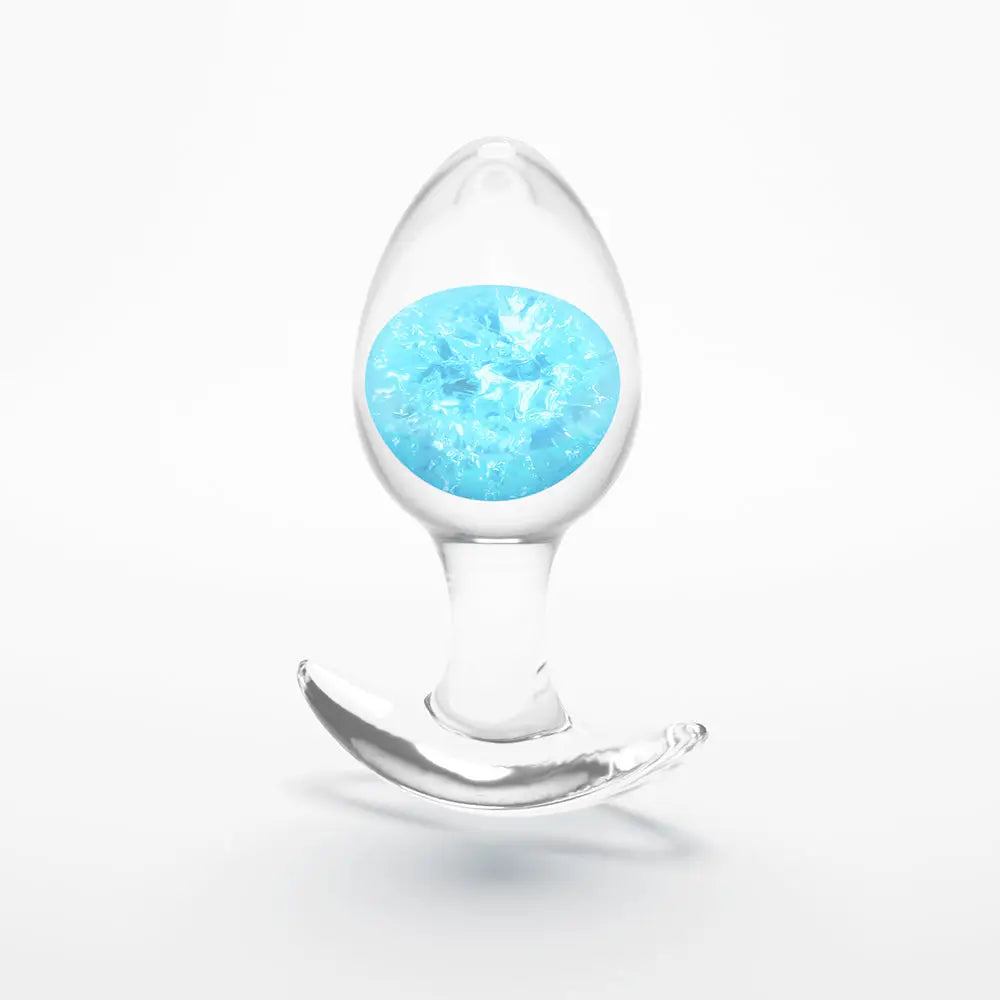 Sky Blue / Medium Cosmic Glams Silicone & Glass Plug