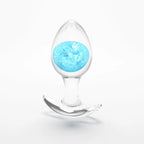 Sky Blue / Medium Cosmic Glams Silicone & Glass Plug