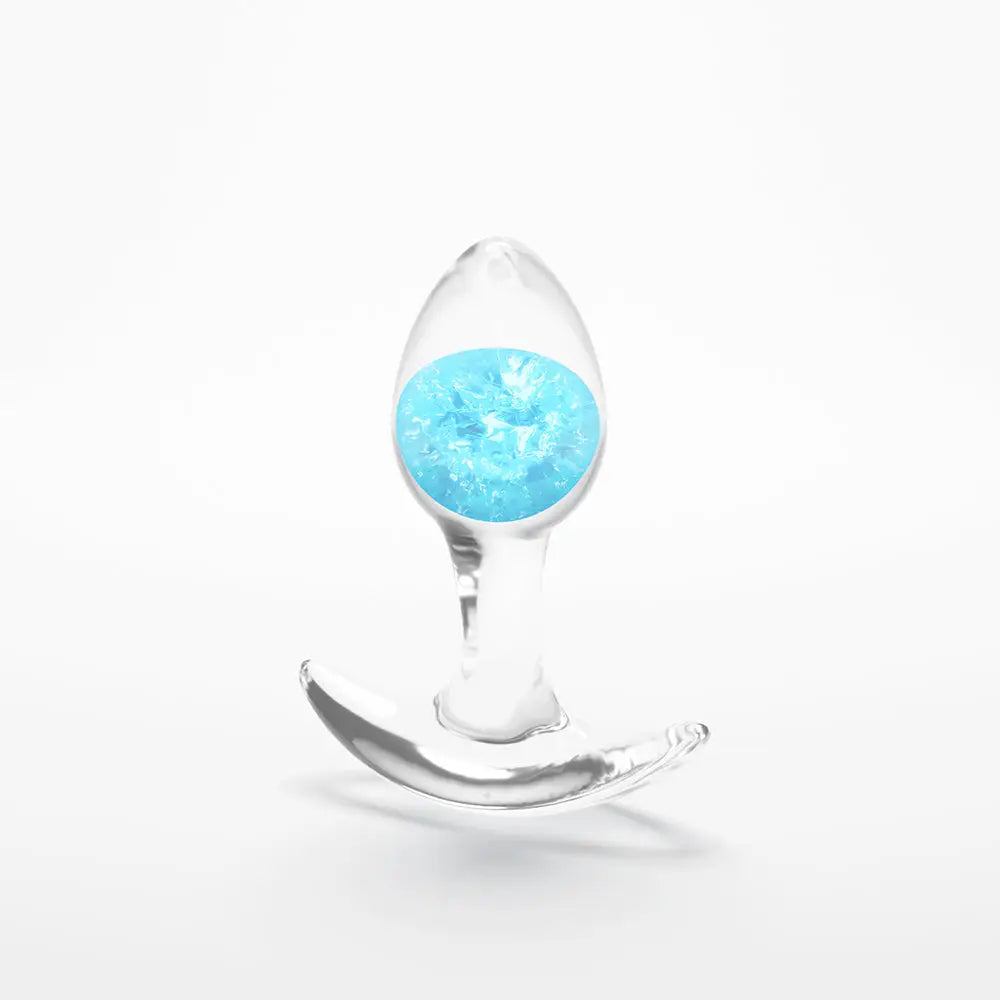 Sky Blue / Small Cosmic Glams Silicone & Glass Plug