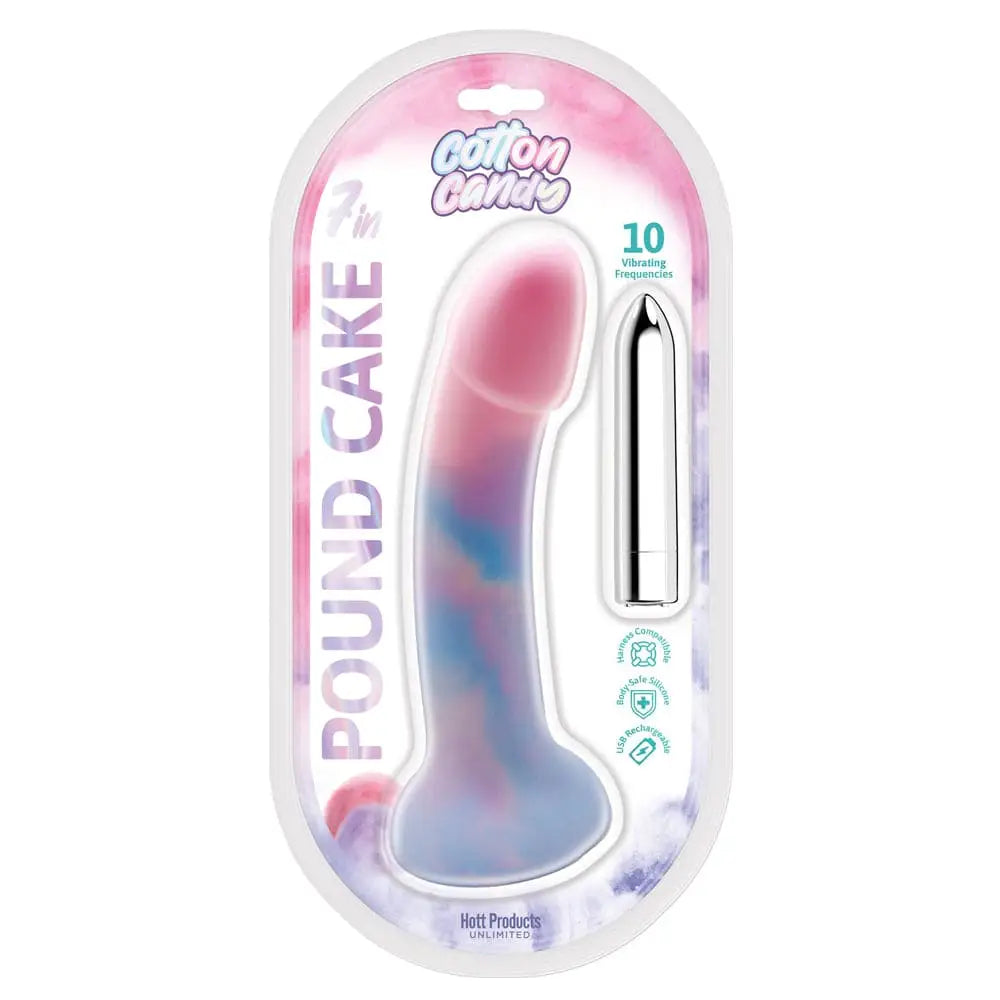 Cotton Candy Pound Cake 7" Silicone Dildo - Rolik®