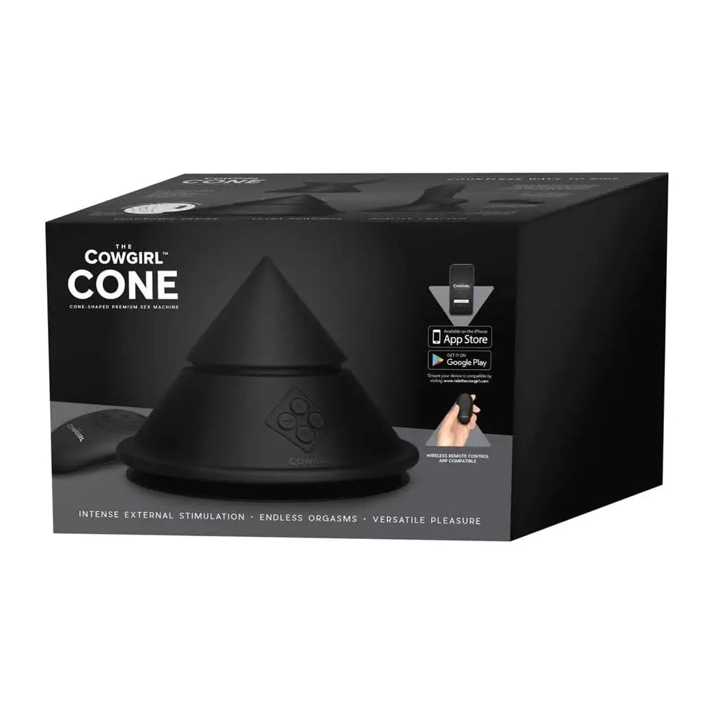 The Cowgirl™ Cone Portable Premium Sex Machine - Black - Vibrator
