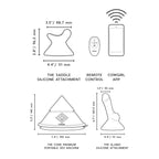 The Cowgirl™ Cone Portable Premium Sex Machine - Black - Vibrator