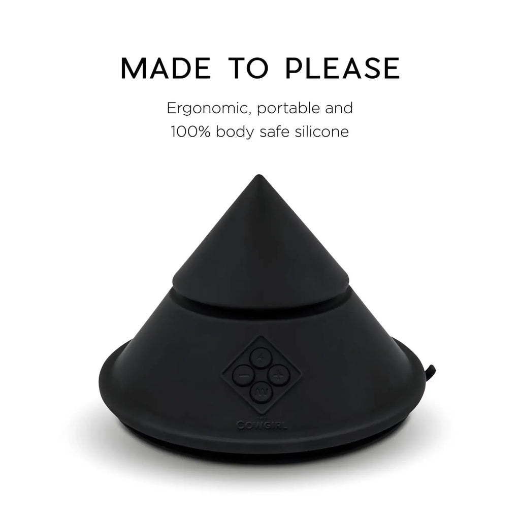 The Cowgirl™ Cone Portable Premium Sex Machine - Black - Vibrator