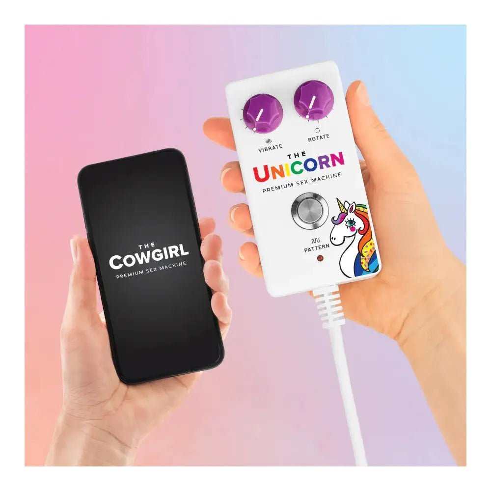 Cowgirl Unicorn Premium Sex Machine - Rainbow - Vibrator