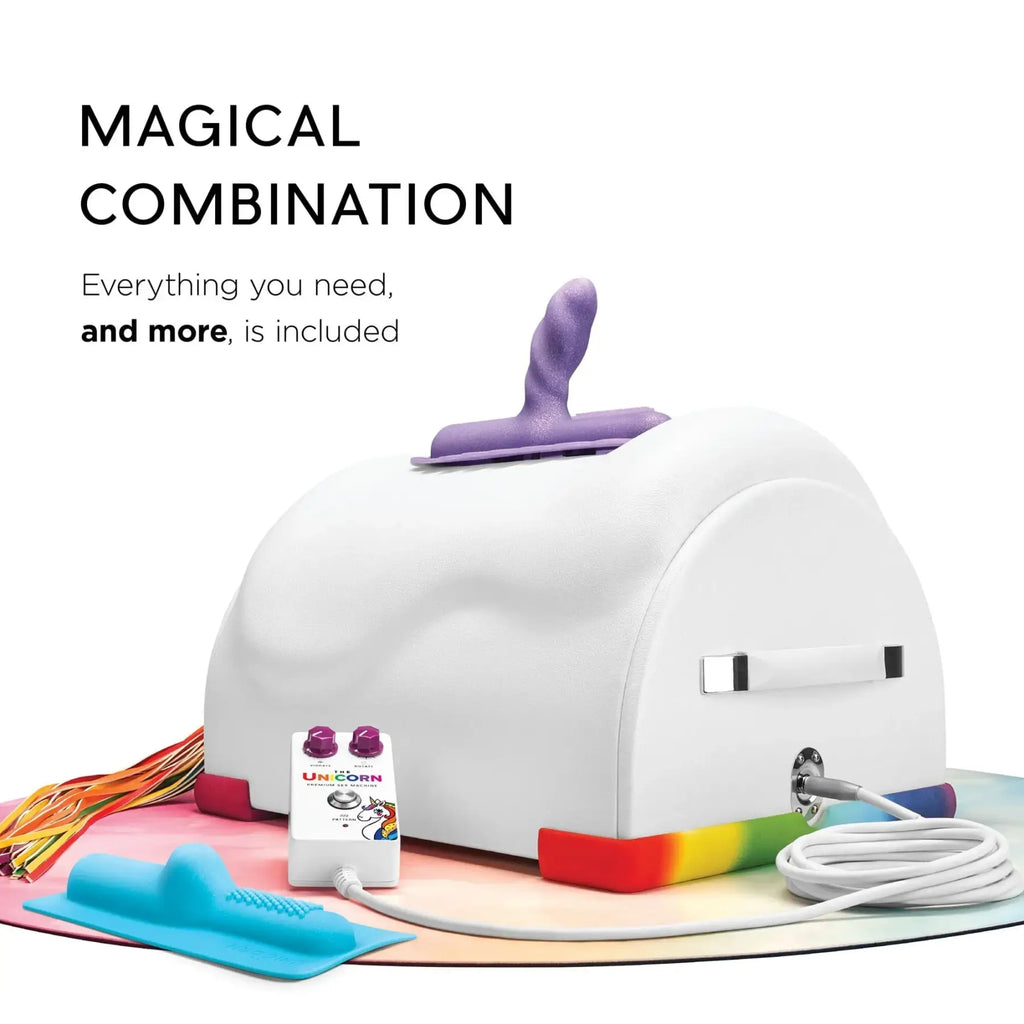 Cowgirl Unicorn Premium Sex Machine - Rainbow - Vibrator
