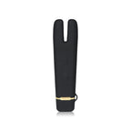 CRAVE Duet Flex Dual-Tip Clitoral Vibrator | 12 Patterns Waterproof Black