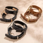CRAVE Icon Cuffs – Leather & Stainless Steel Restraint Bracelet