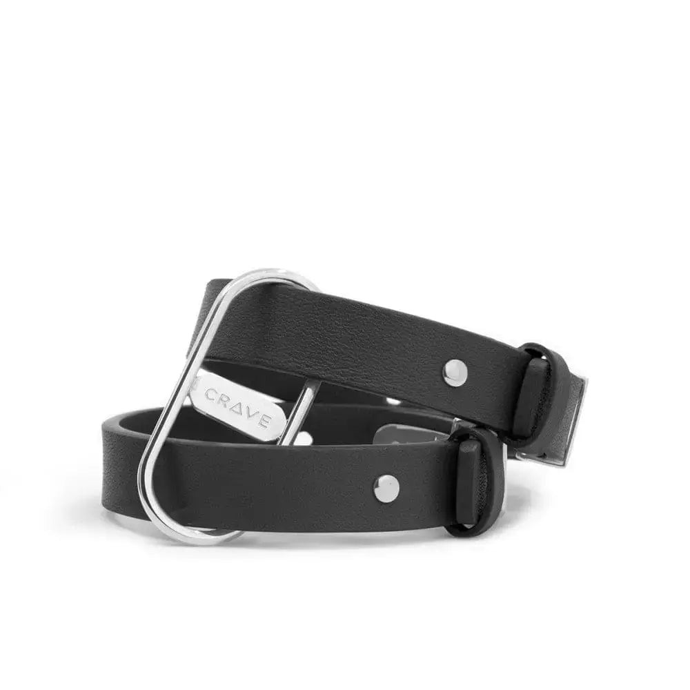 CRAVE Icon Cuffs – Leather & Stainless Steel Restraint Bracelet