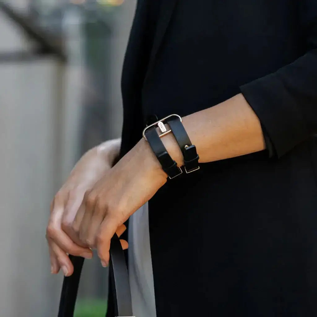 CRAVE Icon Cuffs – Leather & Stainless Steel Restraint Bracelet