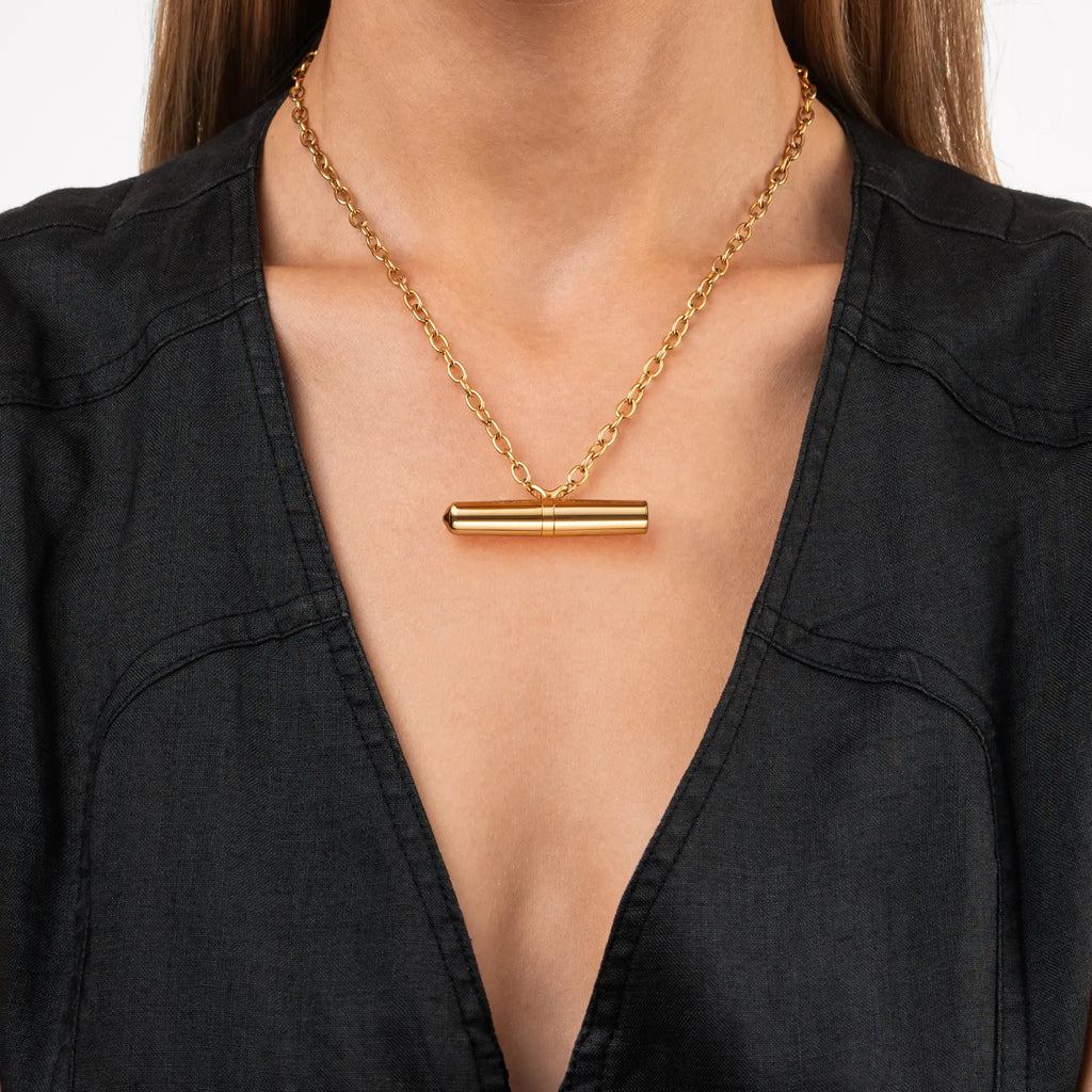CRAVE Tease Vibrating Necklace | Wearable Stainless Steel Vibrator