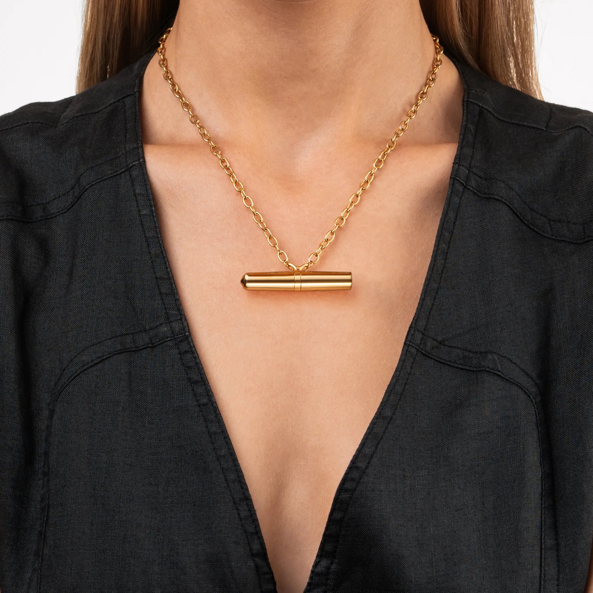 CRAVE Tease Vibrating Necklace | Wearable Stainless Steel Vibrator