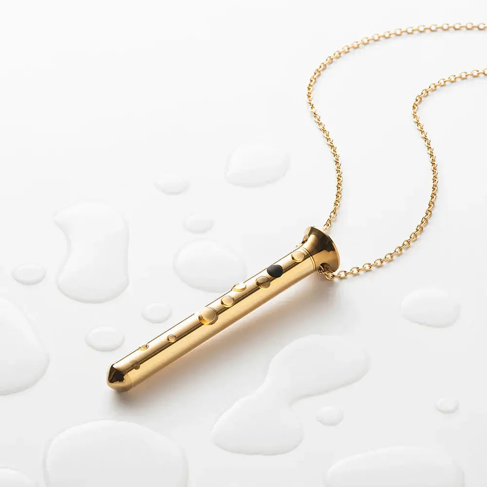 Crave Vesper Mini Vibrator Necklace 24k Gold Rolik®