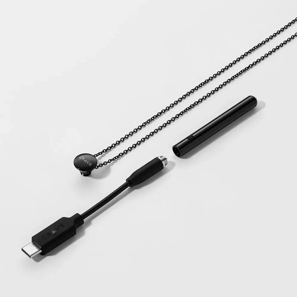 Crave Vesper Mini Vibrator Necklace Black Rolik®