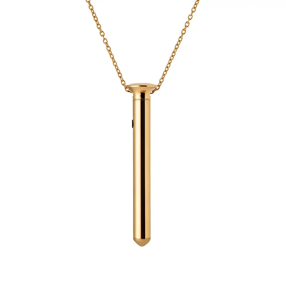 Crave Vesper Mini Vibrator Necklace 24k Gold Rolik®