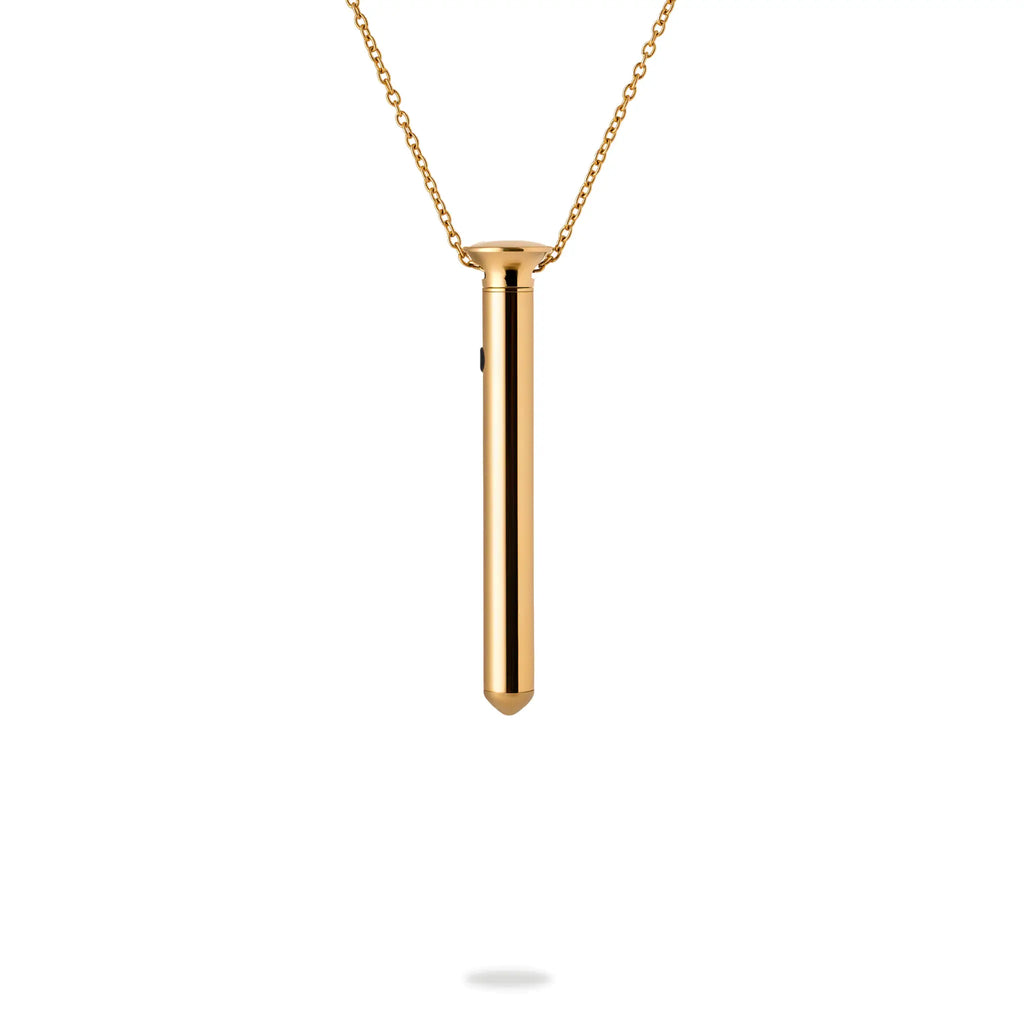 CRAVE Vesper Mini, Vibrator Necklace | Wearable Luxury 24kt Gold