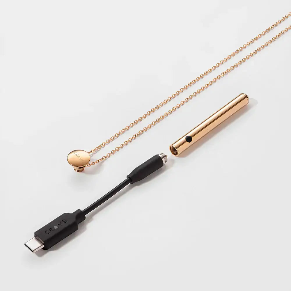 Crave Vesper Mini Vibrator Necklace Rose Gold Rolik®