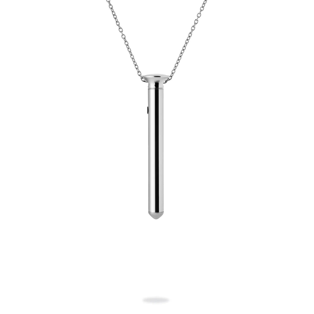 CRAVE Vesper Mini, Vibrator Necklace | Wearable Luxury Silver