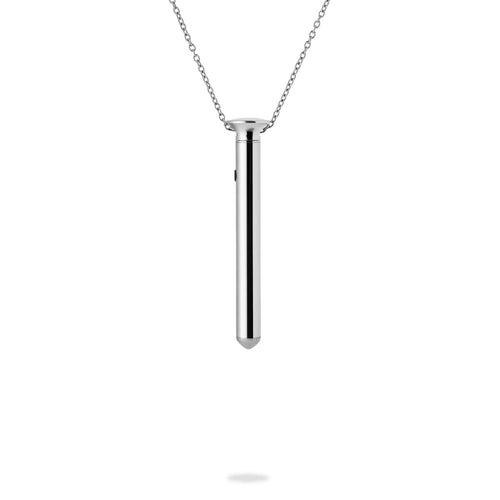 CRAVE Vesper Mini, Vibrator Necklace | Wearable Luxury Silver