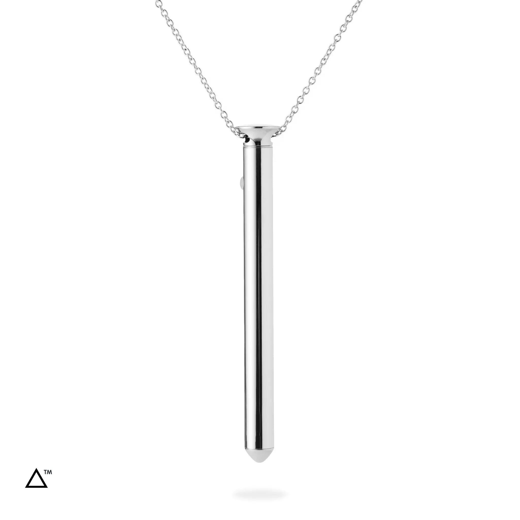 CRAVE Vesper Vibrator Necklace – Stainless Steel Wearable Silver