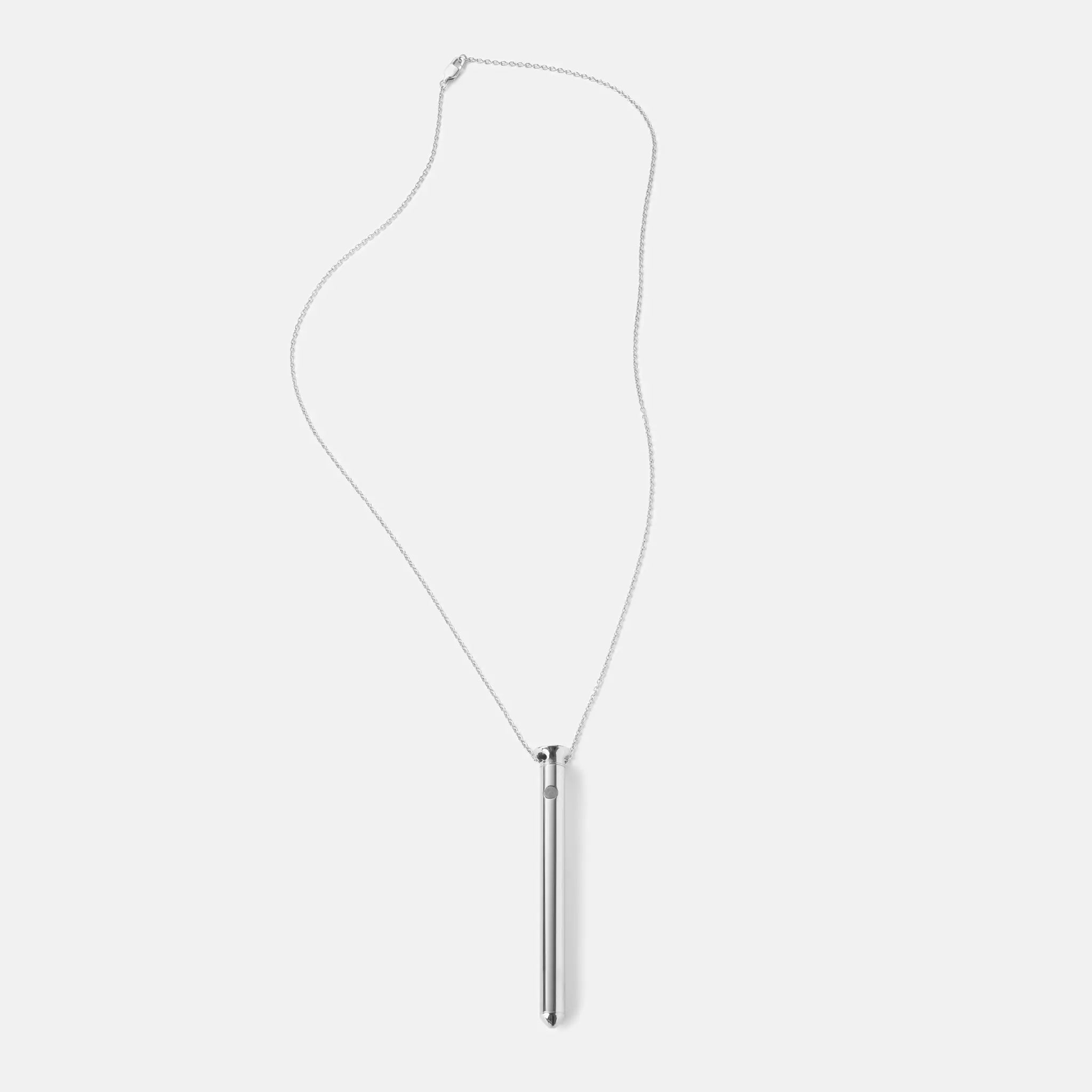 CRAVE Vesper Vibrator Necklace – Stainless Steel Wearable Silver