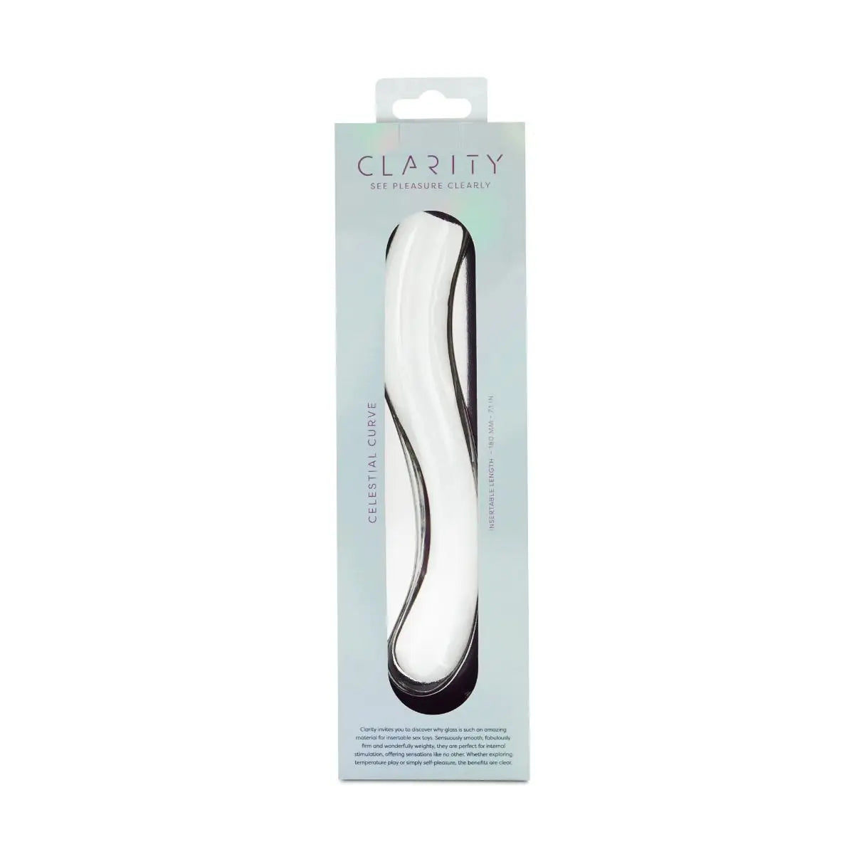 Clarity Celestial Curve Glass Dildo