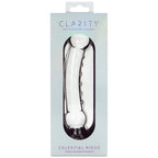Clarity Celestial Ridge Glass Dildo