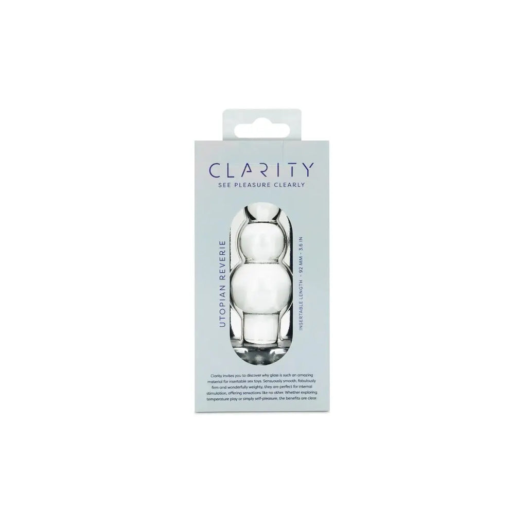 Clarity Utopian Reverie Beaded Glass Plug