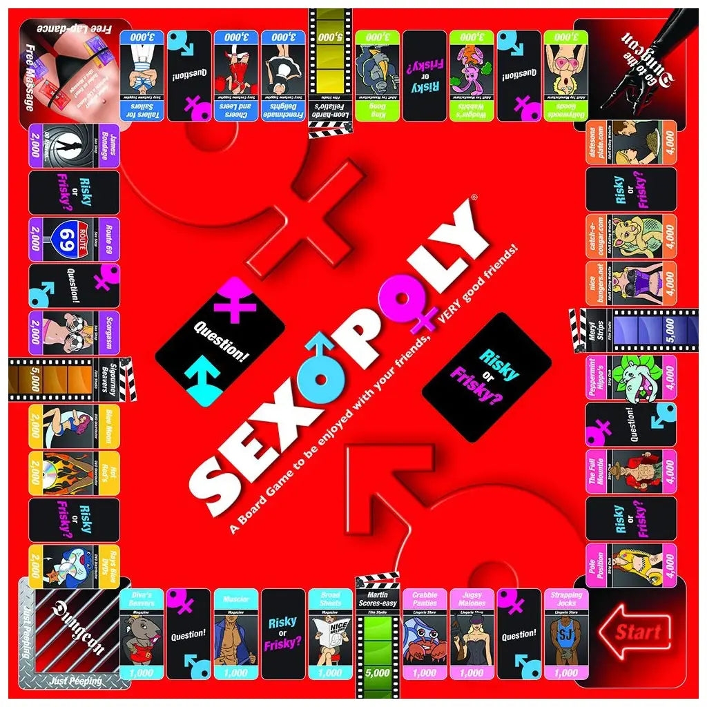 Creative Conceptions Sexopoly Adult Board Game - Erotic Party for Couples & Friends