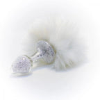 Crystal Delights Magnetic Sparkle Bunny Tail Plug - Rolik®