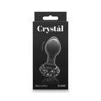 Crystal Flower Glass Anal Plug - Butt