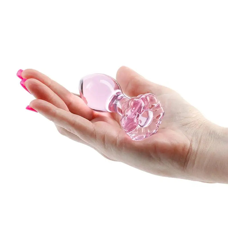 Crystal Flower Glass Anal Plugs - Rolik®